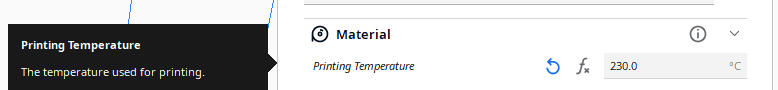 cura printing temperature
