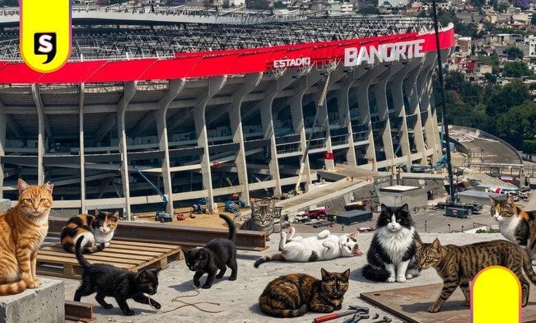 desalojo de gatos en el Estadio Banorte