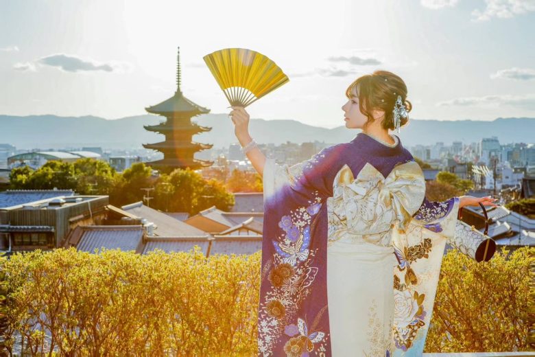 清水寺　着物レンタル　振袖