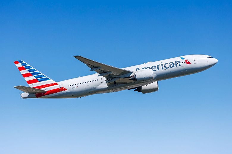 American Airlines Dreamliner repülőgép a Budapest–Philadelphia közvetlen járaton.