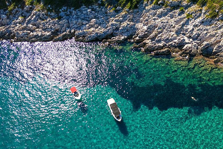 Dubrovnik gyönyörű tengerpartja drónfelvételen
