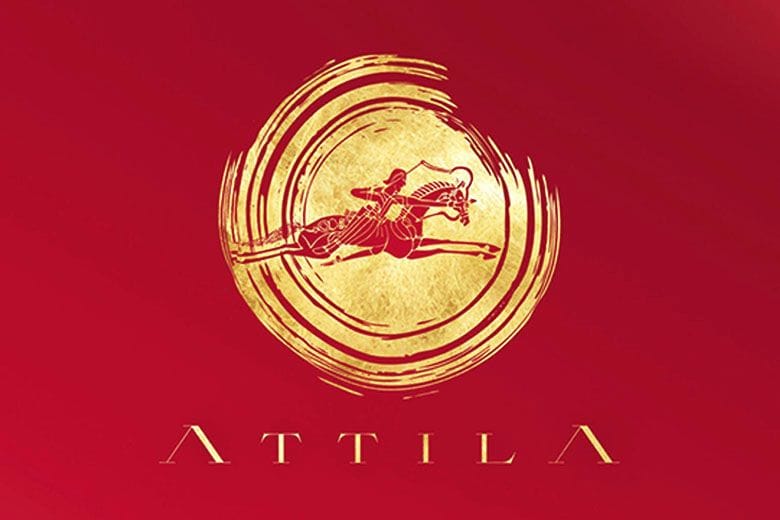 Attila, nemzetközi kiállítás 2026 plakátja a Magyar Nemzeti Múzeum grafikája.