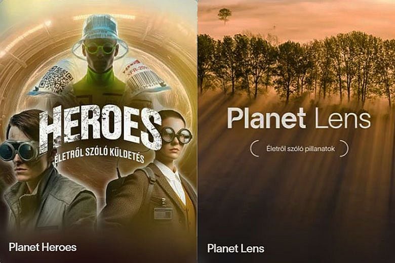 Budapest Planet rendezvény plakátok Planet Heroes és Planet Lens élményprogramok 2026