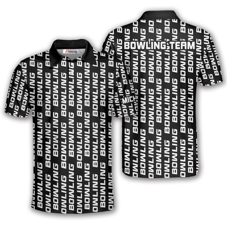 Custom Bowling Polo Shirt for Men - Personalized Sport Design
