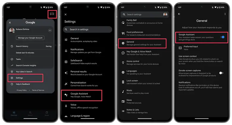 activate ok google
