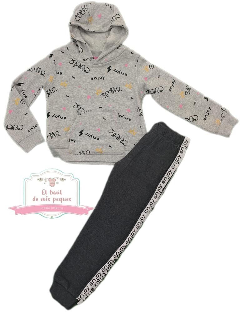 chandal niña algodon letras katuco