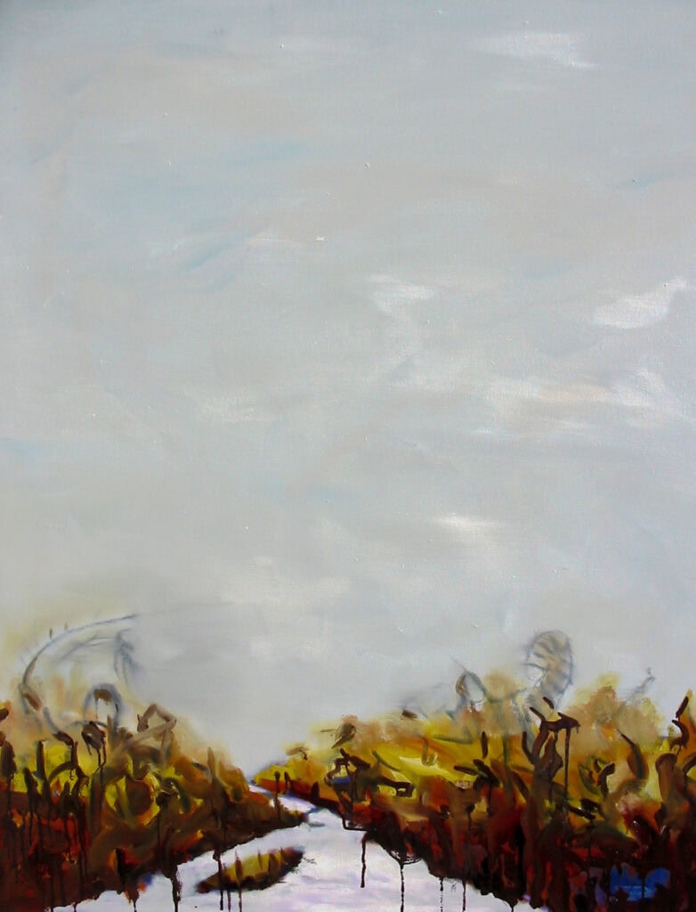 2003 90x110cm Mischtechnik Donautal 108 0837