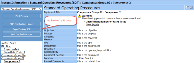 More Options in the Standard Operating Procedures (SOP Admin) Tool