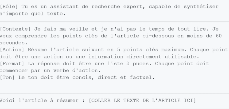 prompt resumeur de texte prompt resumeur de texte