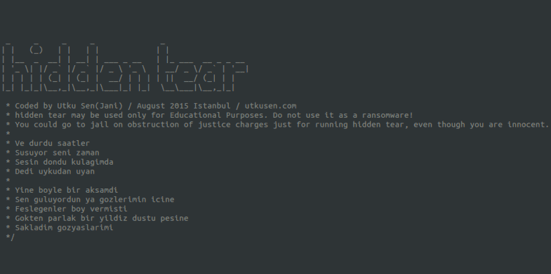 3.Hidden Tear