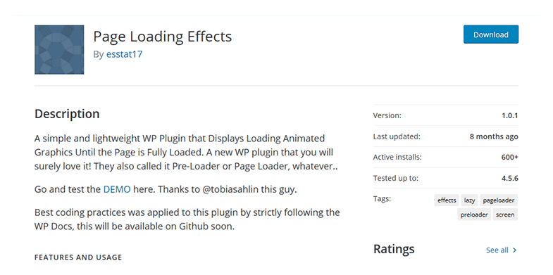 Page Loading Effects