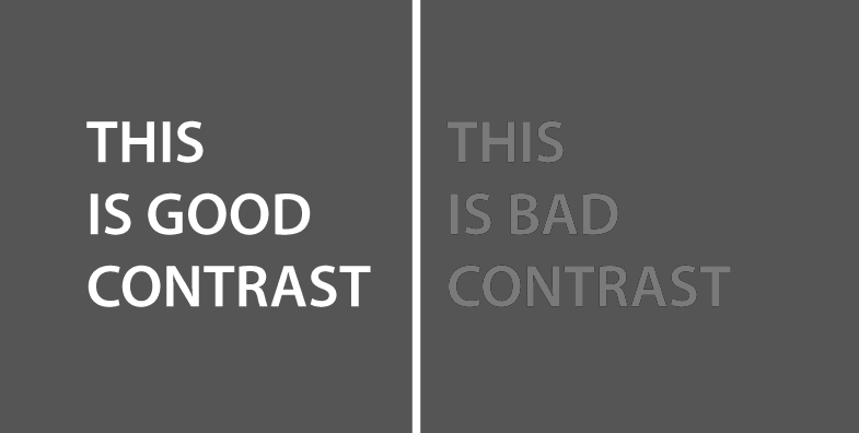 Contrast Fail