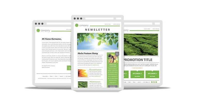 Use of the right email template