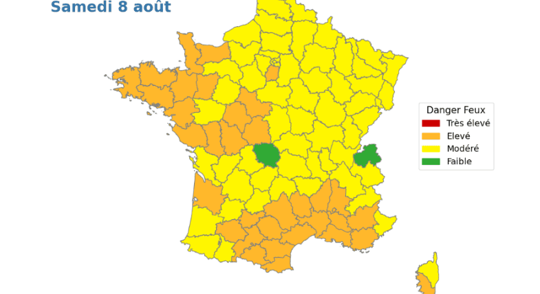 Alerte incendies de forêts, le 65 en alerte jaune, Gers et Haute Garonne en alerte orange 