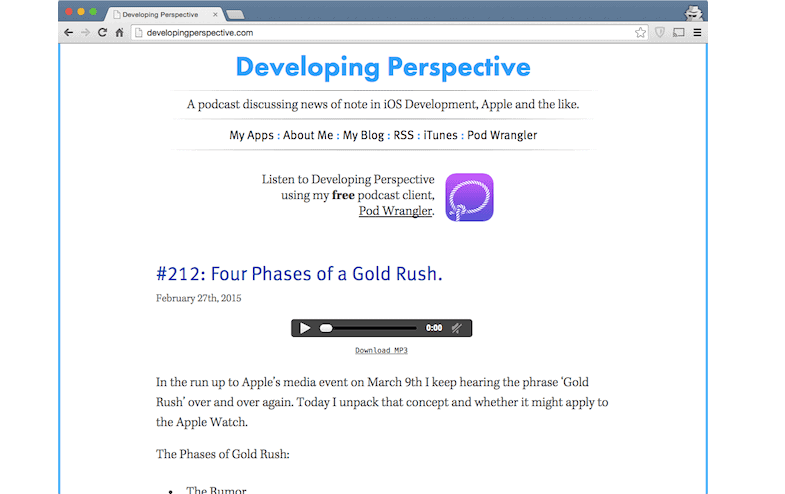 Developing Prespective