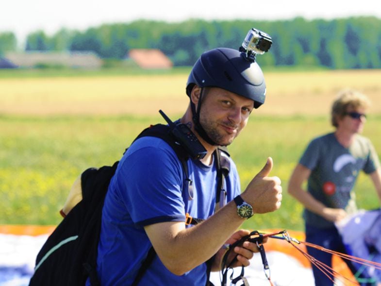 1 etap Szkolenie paralotniowe Sprzęt szkoły 1 Szkolenie paralotniowe