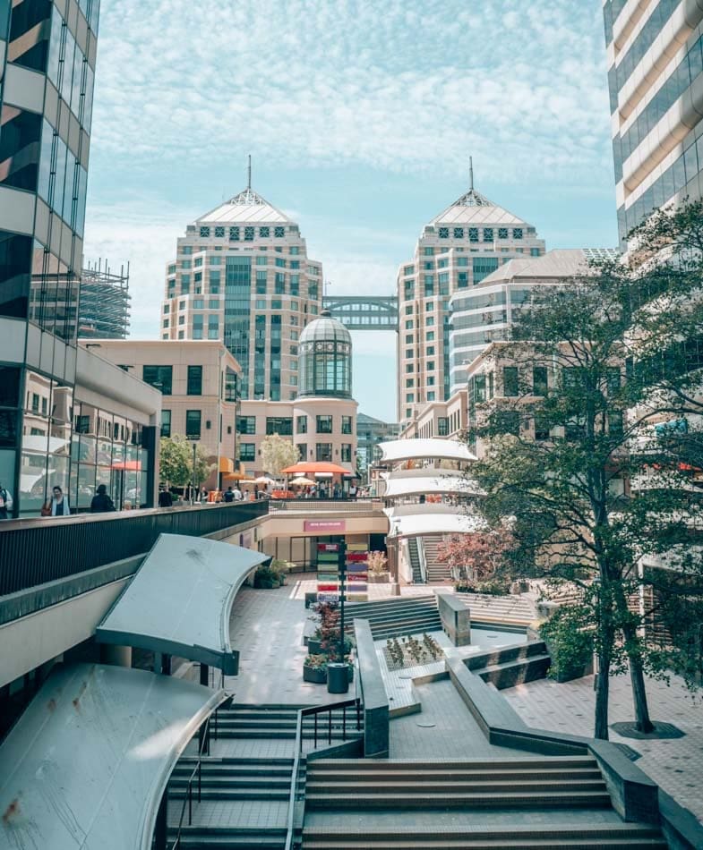 City Center in Oakland, California. Oakland is next to San Francisco, and you should visit on your next trip to the Bay Area!