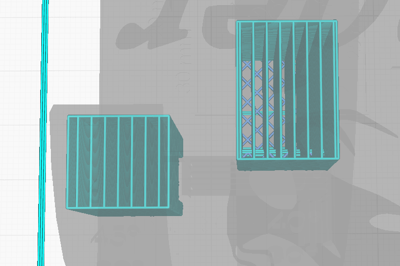 cura 20% support density example
