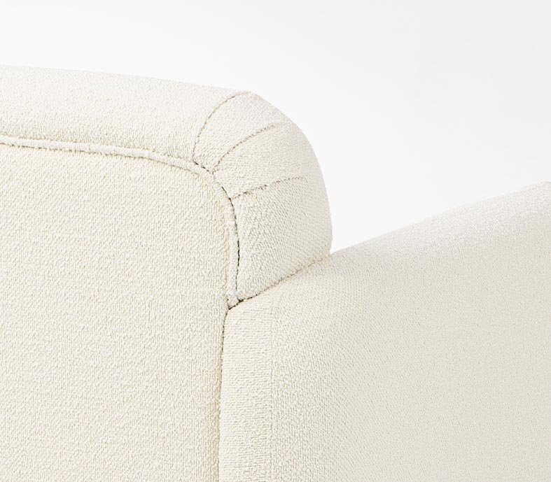 Tessuto bianco per divano elegante e raffinato.