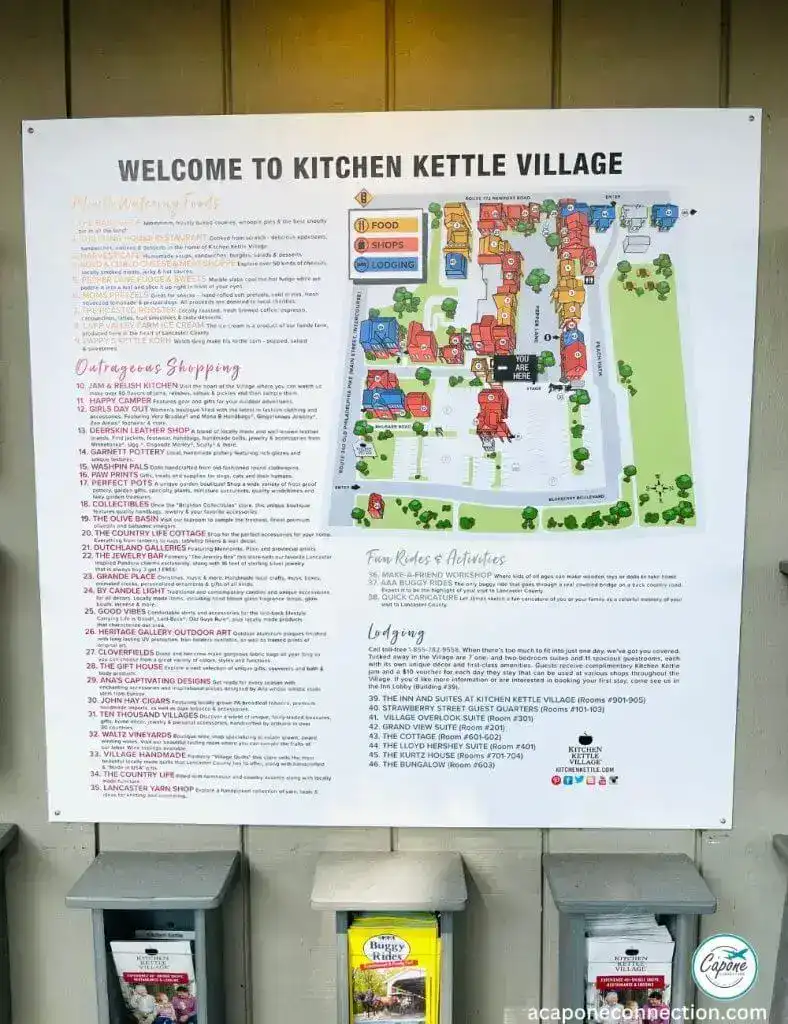 Things to do in Lancaster Kettle Village Map