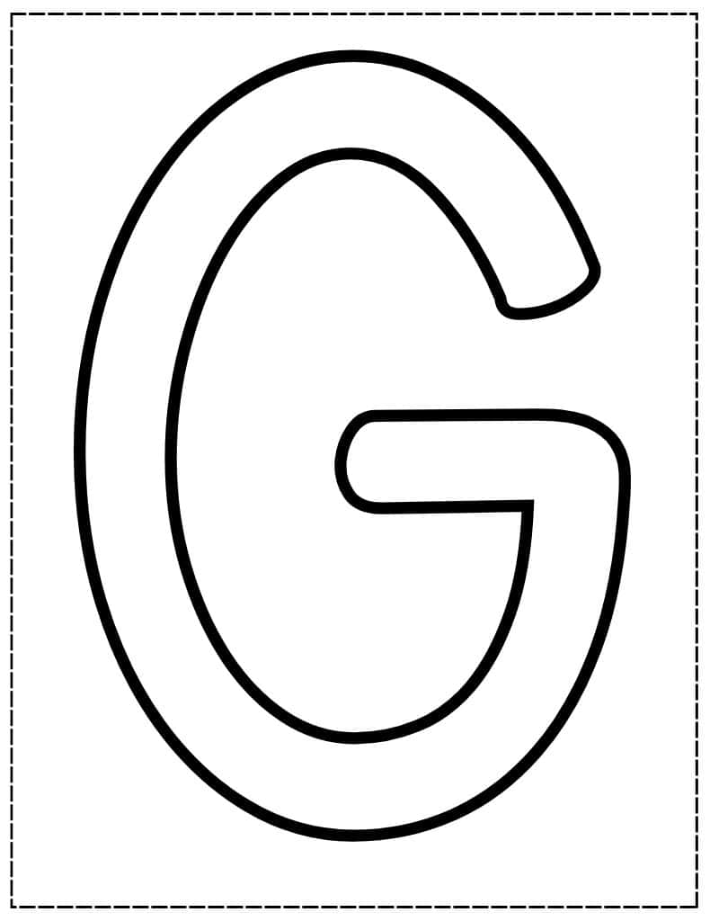 large capital G bubble letter