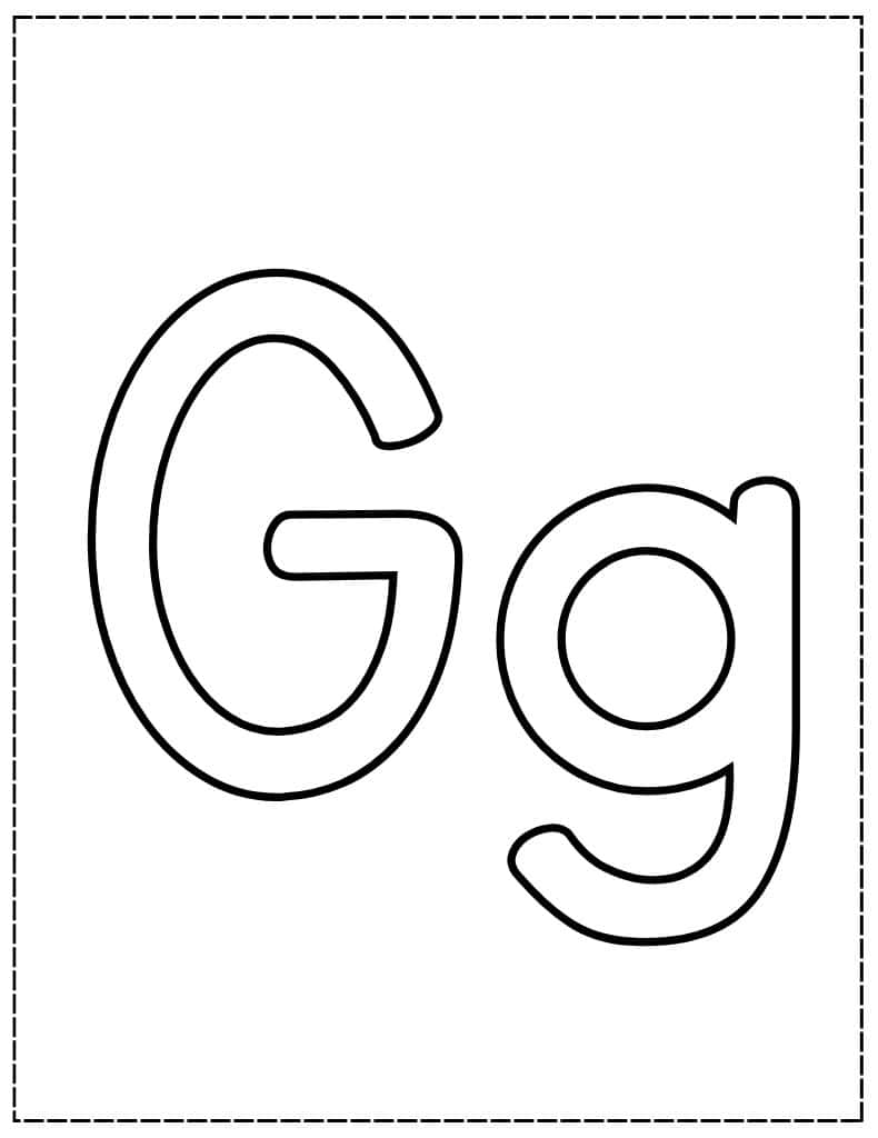 capital and lowercase g bubble letters