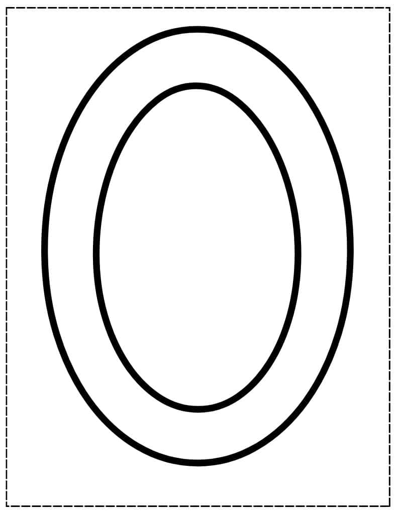 large uppercase o bubble letter