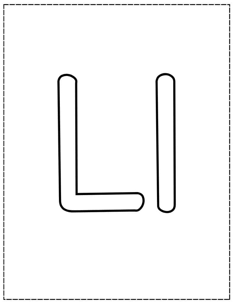 capital and lowercase L bubble letters