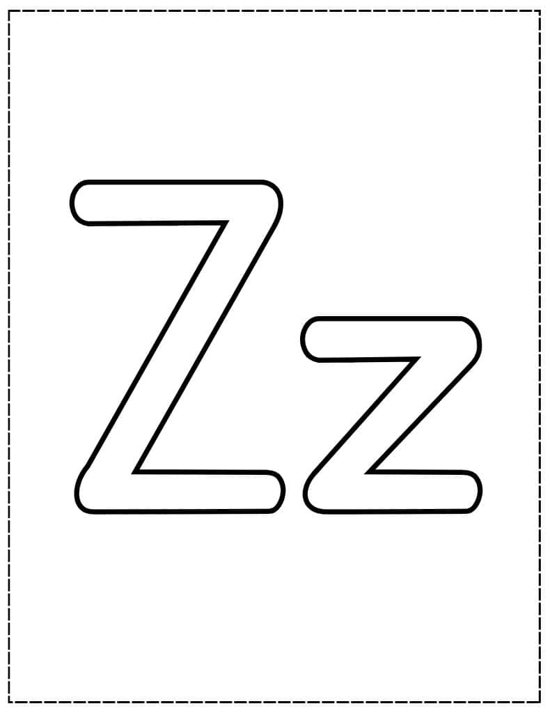 capital and lowercase z bubble letters