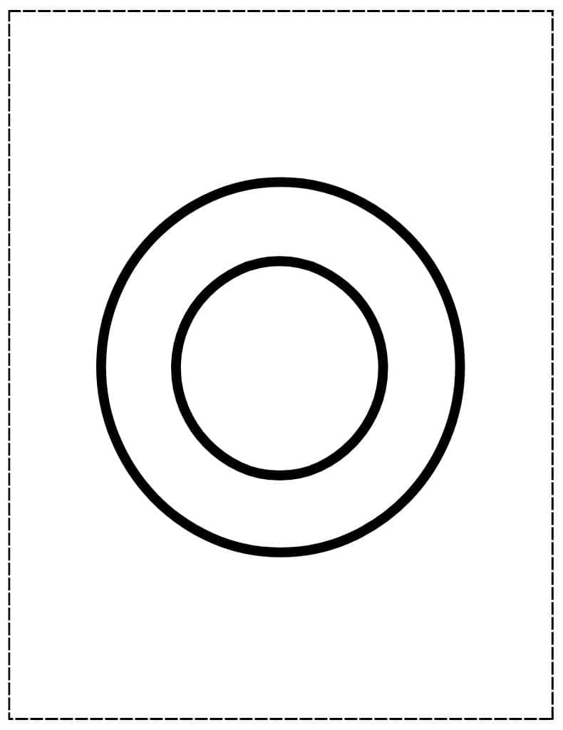 large lowercase o bubble letter
