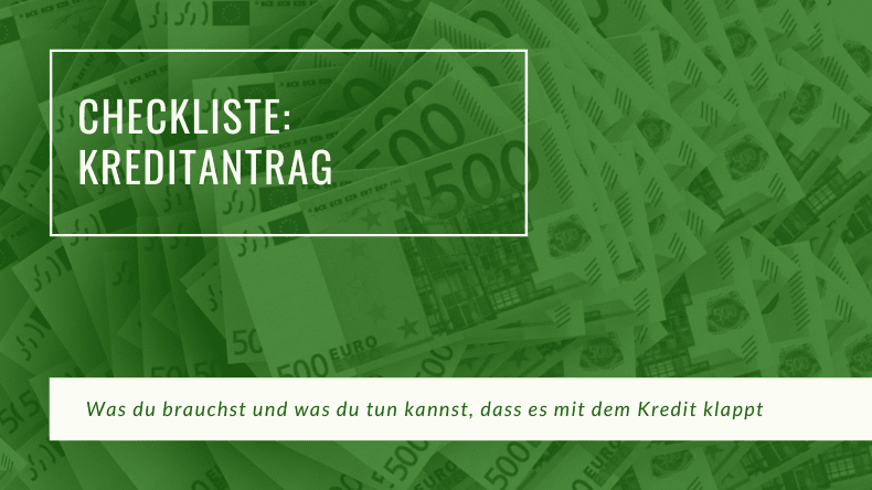 Checkliste Kreditantrag