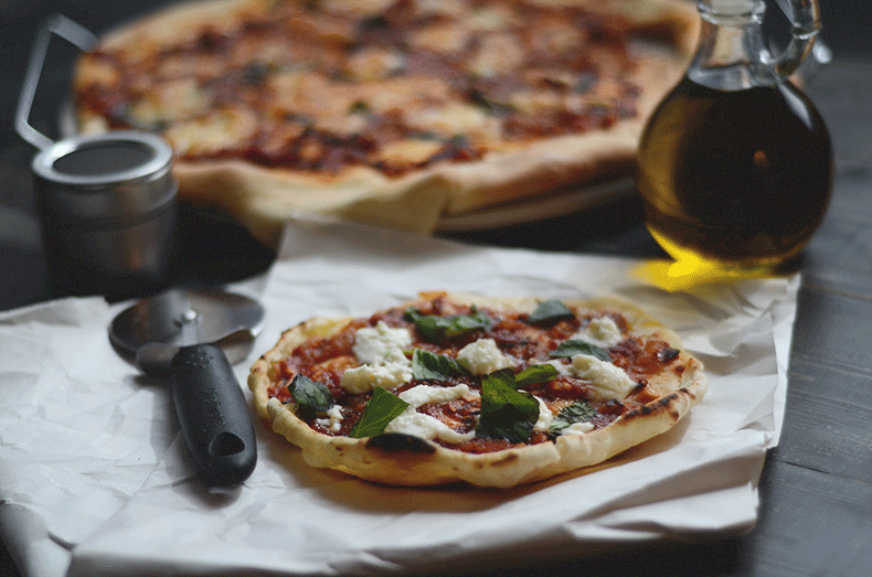 Stone grilled margherita pizza recipe