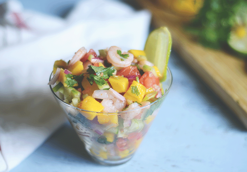 Recipe for best ceviche with mango and jalapeno