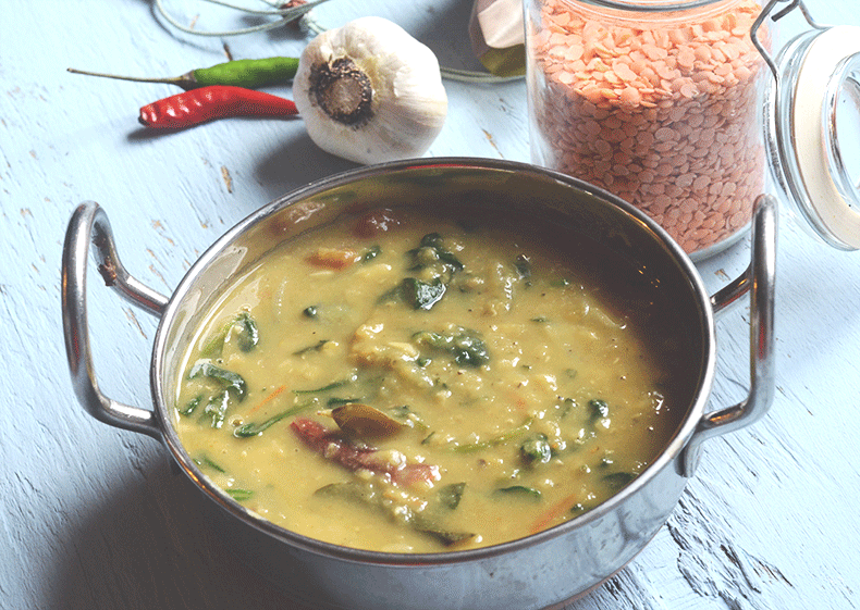 Best Spinach lentils recipe