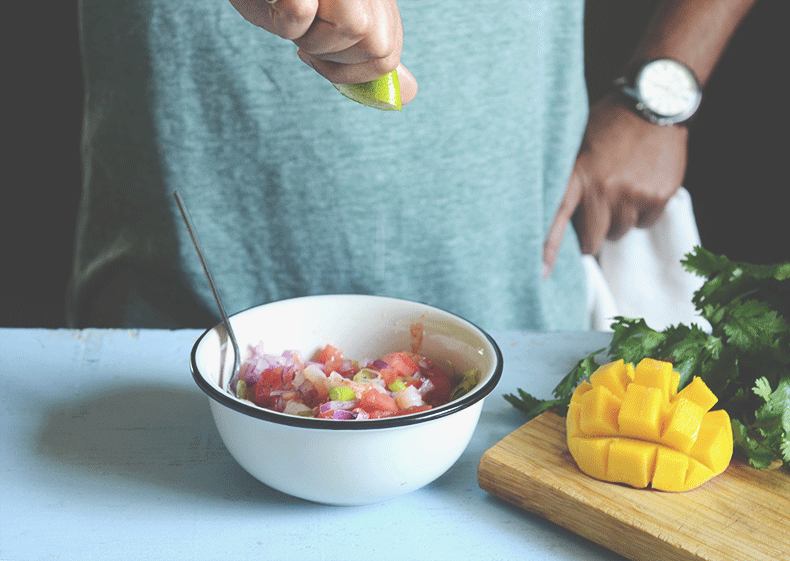 Spicy mango ceviche recipe