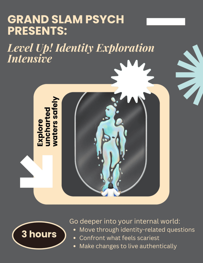 A flyer advertising a therapy intensive offered at Grand Slam Psychological Services.