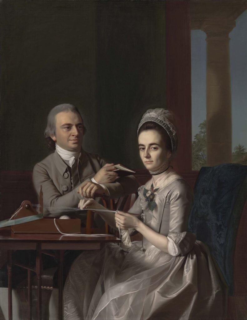 Portrait of Mr. and Mrs. Thomas Mifflin (Sarah Morris). Painting by John Singleton Copley, 1773. Credit: Philadelphia Museum of Art