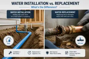 Water Installation vs. Replacement What's the Difference