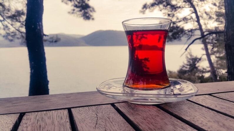 紅茶と木と湖