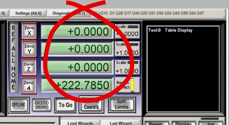 zeroed datums on mach3