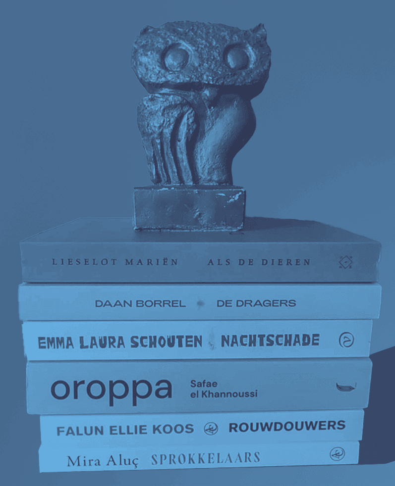 Shortlist Bronzen Uil 2025 - zes debutanten