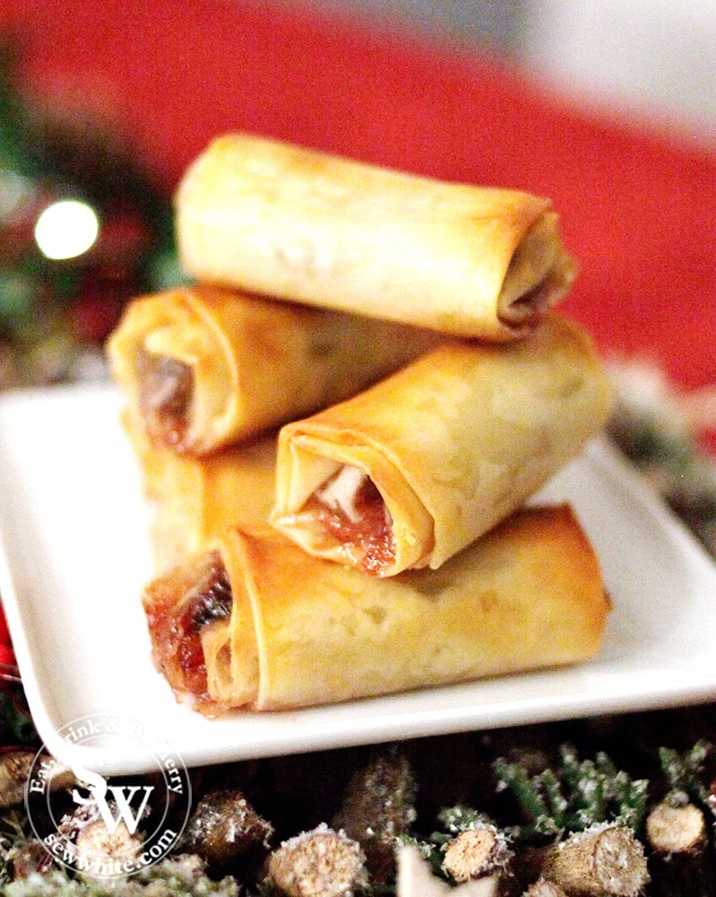 cranberry mincemeat filo Mince Pie Rolls