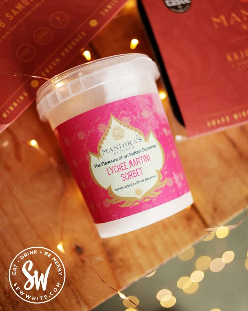 Lychee Martini Sorbet by Mandira's Kitchen in the Eat Gift Guide