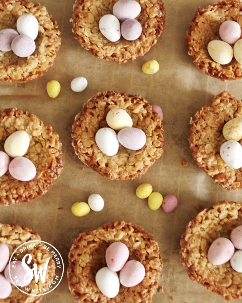 easter flapjack nests for a gluten free easter treat