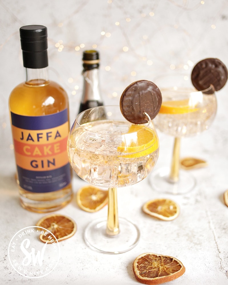 jaffa cake gin spritz in the Top Gifts for Food Bloggers round up