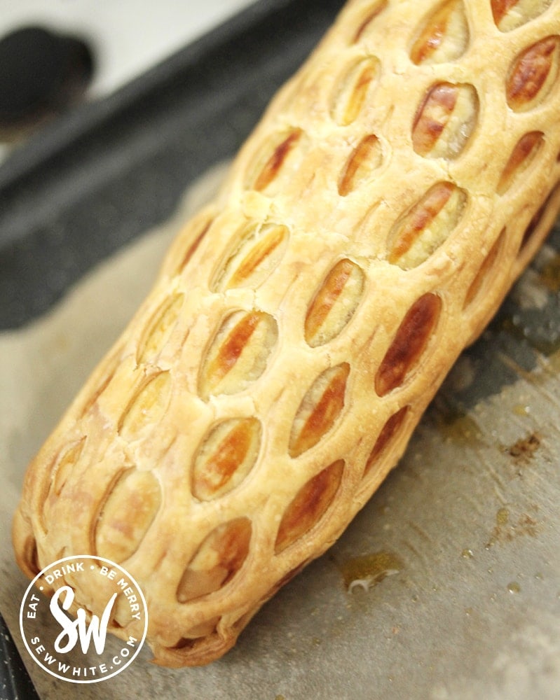 large lattice sausage roll