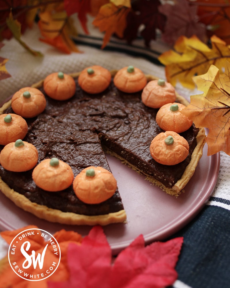 chocolate pumpkin tart