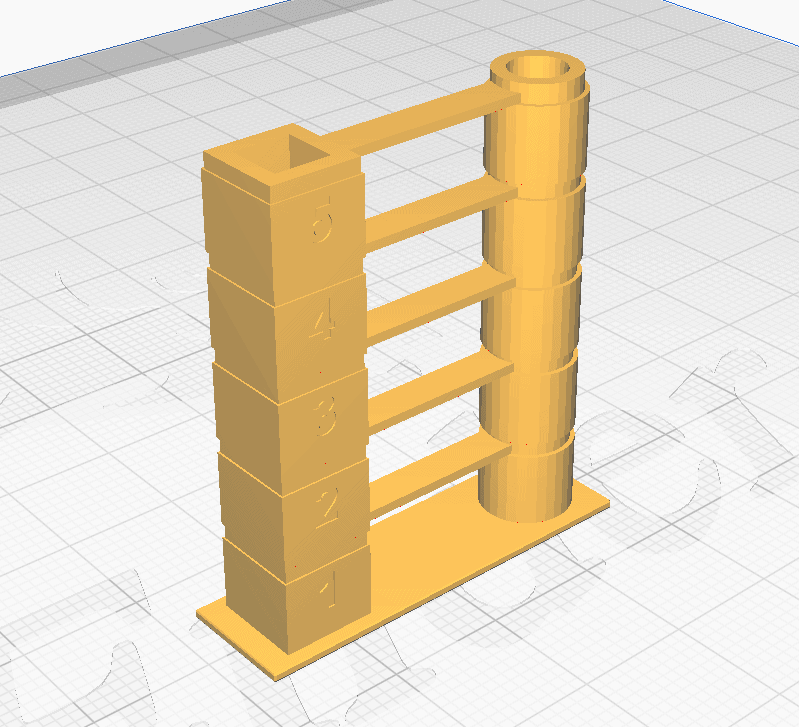 petg retraction tower 3d model example