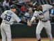 Marlins coach hit by foul ball, suffers fractured leg