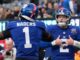 Giants win big to end skid, lose grip on No. 1 pick